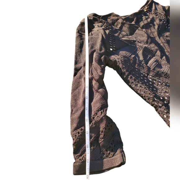 Calvin Klein Laser Cut Embroidered Bodycon Stretch Lined Boat Neck Dress Small - Picture 6 of 10